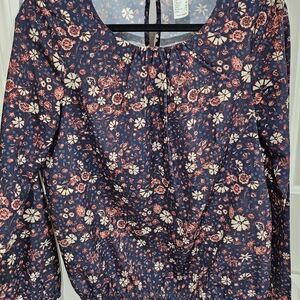 Floral Long Sleeve Blouse Size 4.